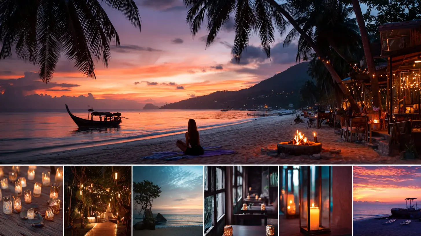 Beautiful Koh Phangan island landscape overview