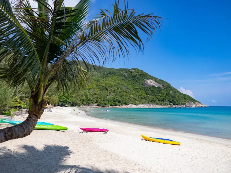 Bottle Beach, a white-sand bay on the north coast of Koh Phangan